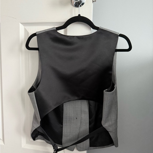 Helmut land open‎ back wool herringbone vest 10 - Picture 3 of 6